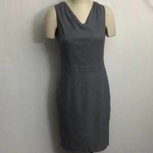 Brooks Brothers Loro Piana Sheath Dress Gray Sz 8
